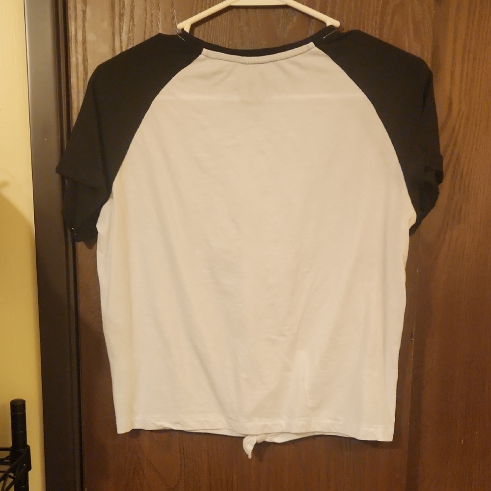 Grateful Dead Black and White Rose Skull Crop Top - Picture 4 of 5